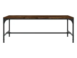 Mesa De Centro| Mesa de centro 100x50x35 cm derivados madeira carvalho fumado PT439328 Castanho