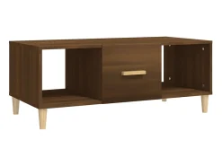 Mesa De Centro* Mesa de centro 102x50x40 cm derivados madeira carvalho PT287239 Castanho