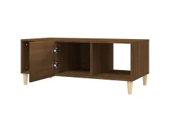 Mesa De Centro* Mesa de centro 102x50x40 cm derivados madeira carvalho PT287239 Castanho