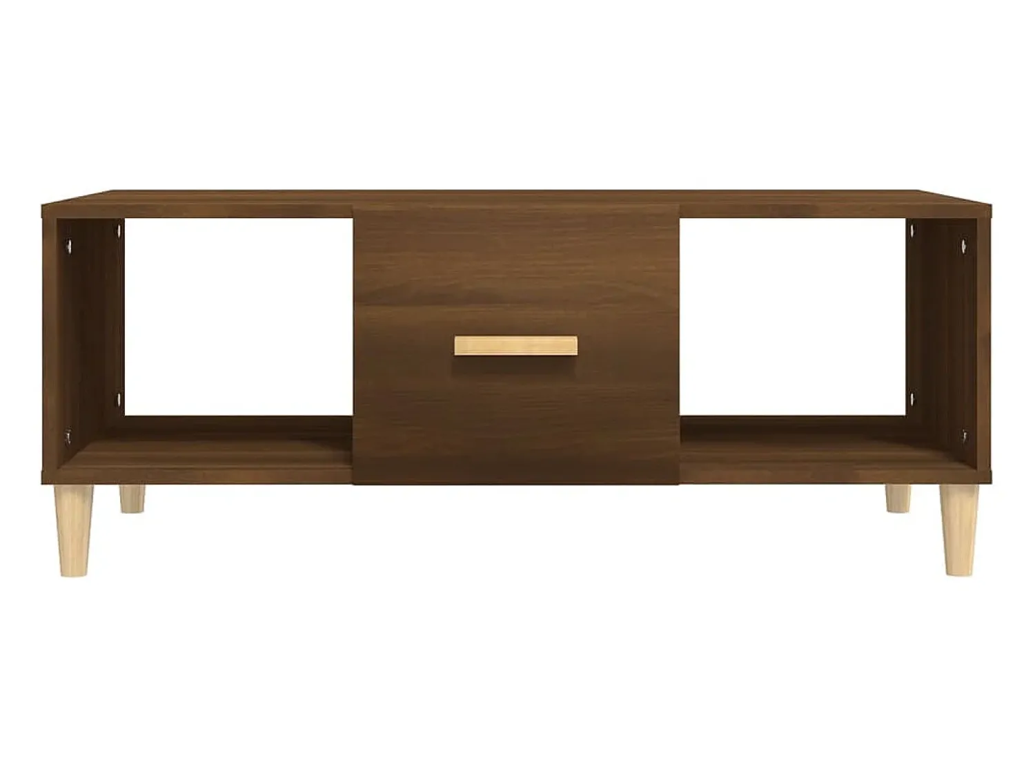 Mesa De Centro* Mesa de centro 102x50x40 cm derivados madeira carvalho PT287239 Castanho