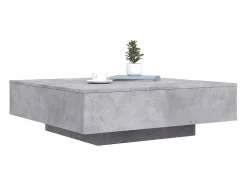 Mesa De Centro*vidaxl Mesa de centro 100x100x31 cm derivados de madeira cinza-cimento Cinzento claro