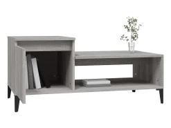 Mesa De Centro* Mesa de centro 100x50x45 cm derivados madeira sonoma PT300773 Cinzento