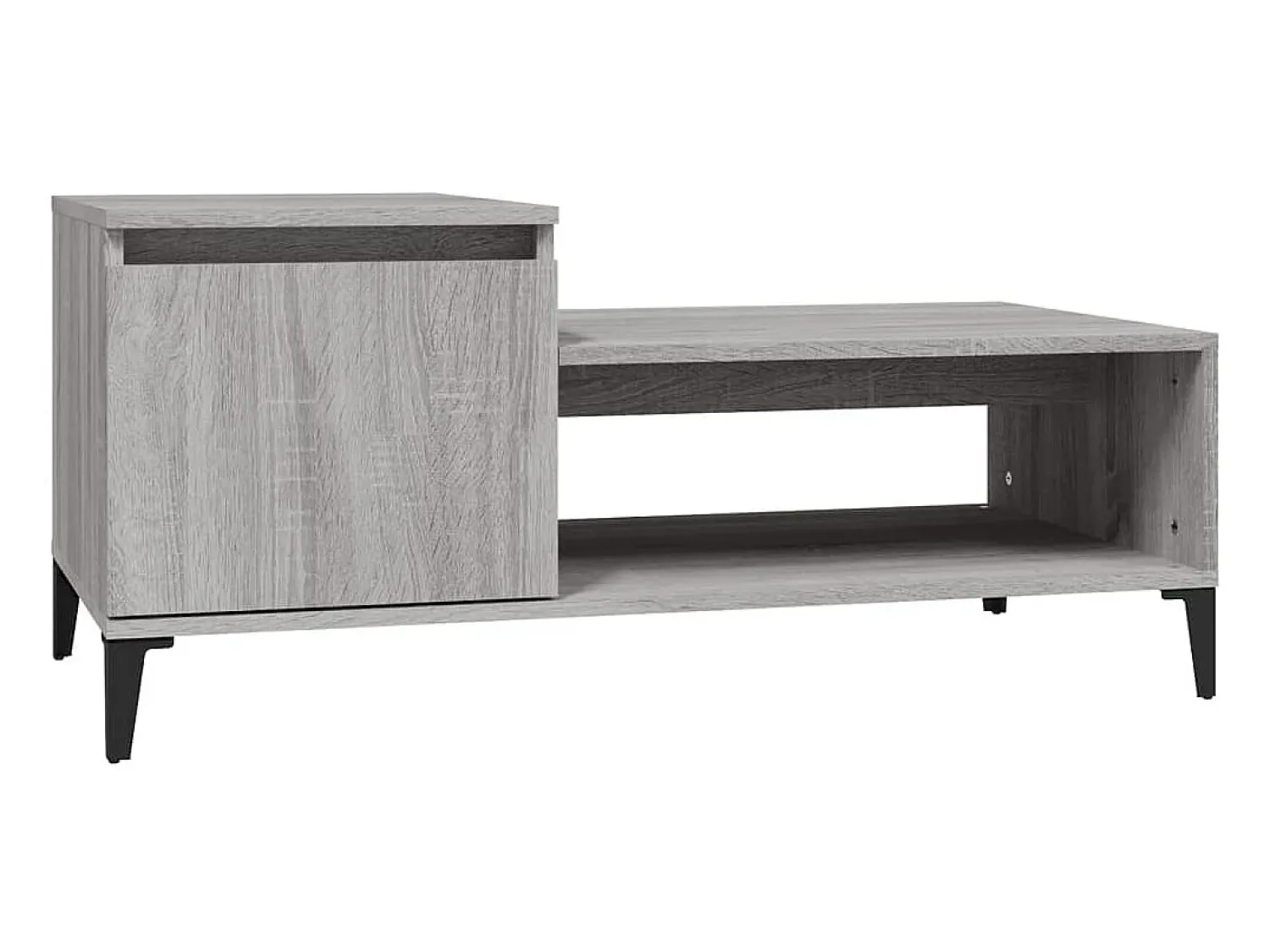Mesa De Centro* Mesa de centro 100x50x45 cm derivados madeira sonoma PT300773 Cinzento