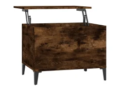 Hot Mesa de centro 60x44,5x45 cm derivados madeira carvalho fumado PT568785 Castanho