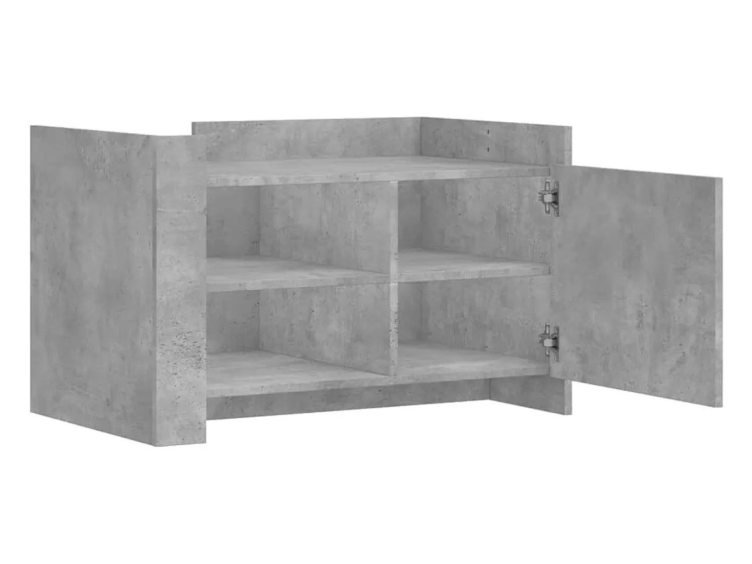 Mesa De Centro*vidaxl Mesa de centro 80x50x50 cm derivados de madeira cinza cimento Cinzento