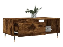 Sale Mesa de centro 90x50x36,5 cm derivados madeira carvalho fumado PT499909 Castanho