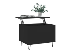 Mesa De Centro| Mesa de centro 60x44,5x45 cm derivados de madeira PT328440 Preto