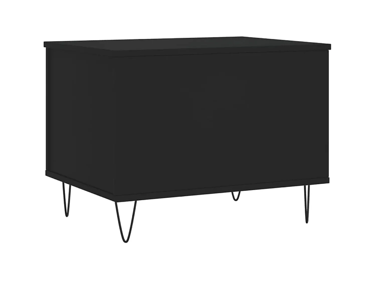 Mesa De Centro| Mesa de centro 60x44,5x45 cm derivados de madeira PT328440 Preto
