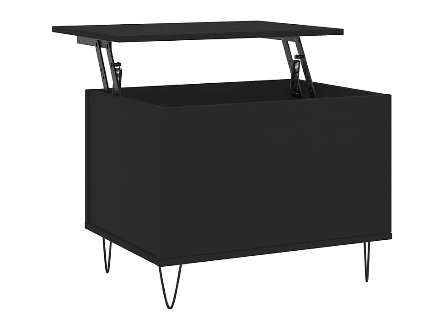 Mesa De Centro| Mesa de centro 60x44,5x45 cm derivados de madeira PT328440 Preto