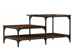 Online vidaxl Mesa de centro 100x50,5x45 cm derivados madeira carvalho fumado Natural claro