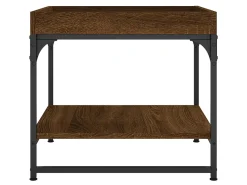 Mesa de centro 49,5x49,5x45 cm deriv. madeira carvalho PT831482^ Mesa De Centro