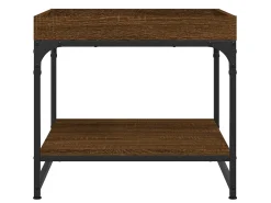 Mesa de centro 49,5x49,5x45 cm deriv. madeira carvalho PT831482^ Mesa De Centro