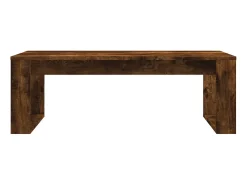 Mesa De Centro| Mesa de centro 102x50x35 cm derivados madeira carvalho fumado PT104119 Castanho