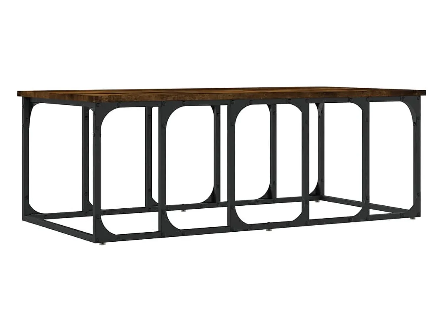 Mesa De Centro|vidaxl Mesa de centro 100x50x35,5 cm derivados madeira carvalho fumado Natural claro