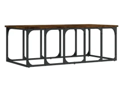 Mesa De Centro|vidaxl Mesa de centro 100x50x35,5 cm derivados madeira carvalho fumado Natural claro