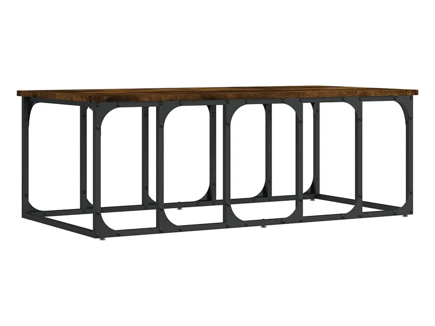 Mesa De Centro|vidaxl Mesa de centro 100x50x35,5 cm derivados madeira carvalho fumado Natural claro