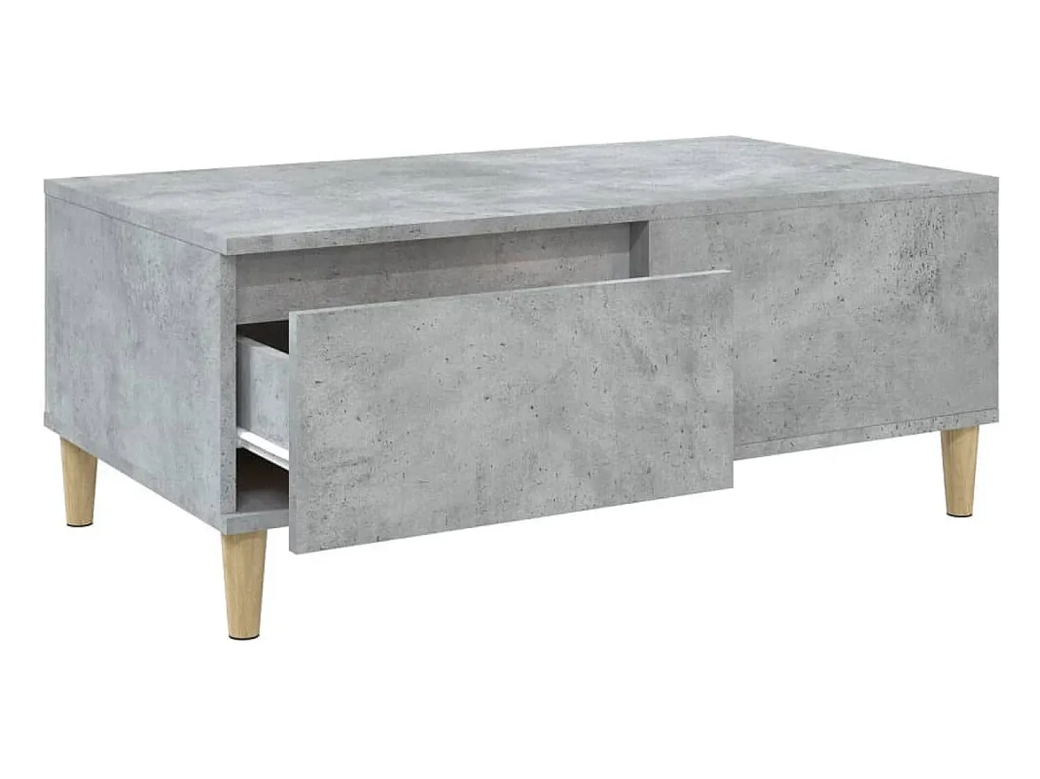 Mesa De Centro*vidaxl Mesa de centro 90x50x36,5 cm derivados madeira cimento Cinzento