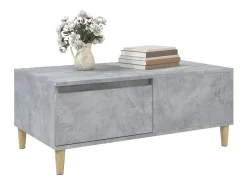 Mesa De Centro*vidaxl Mesa de centro 90x50x36,5 cm derivados madeira cimento Cinzento