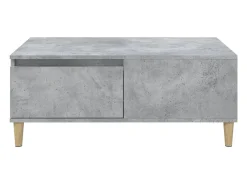 Mesa De Centro*vidaxl Mesa de centro 90x50x36,5 cm derivados madeira cimento Cinzento