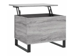 Mesa de centro 60x44,5x45 cm derivados de madeira cinza sonoma PT482635^ Mesa De Centro