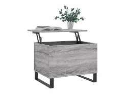 Mesa de centro 60x44,5x45 cm derivados de madeira cinza sonoma PT482635^ Mesa De Centro