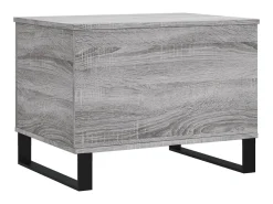 Mesa de centro 60x44,5x45 cm derivados de madeira cinza sonoma PT482635^ Mesa De Centro