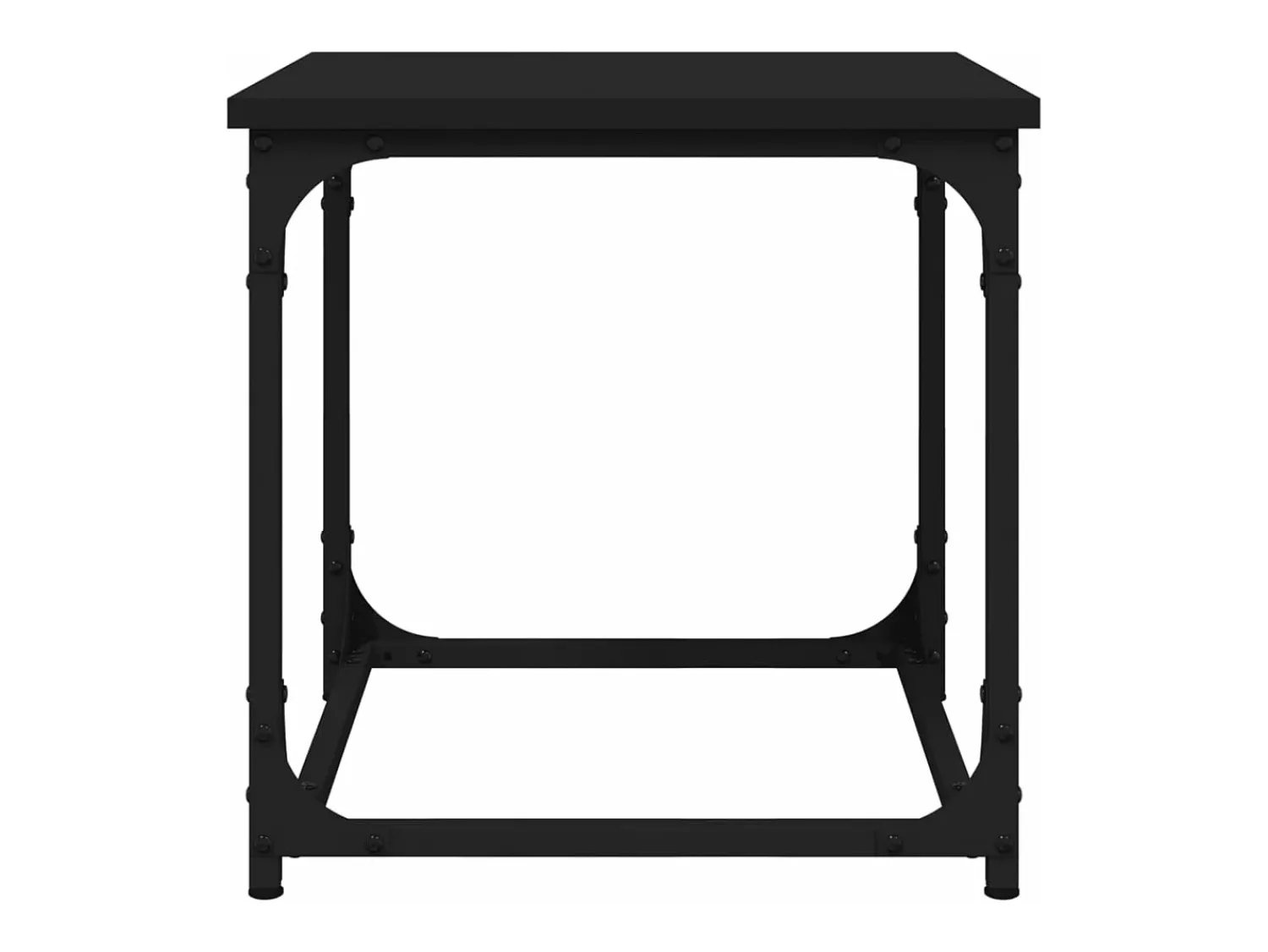 Mesa De Centro| Mesa de centro 40x40x40 cm derivados de madeira PT749795 Preto