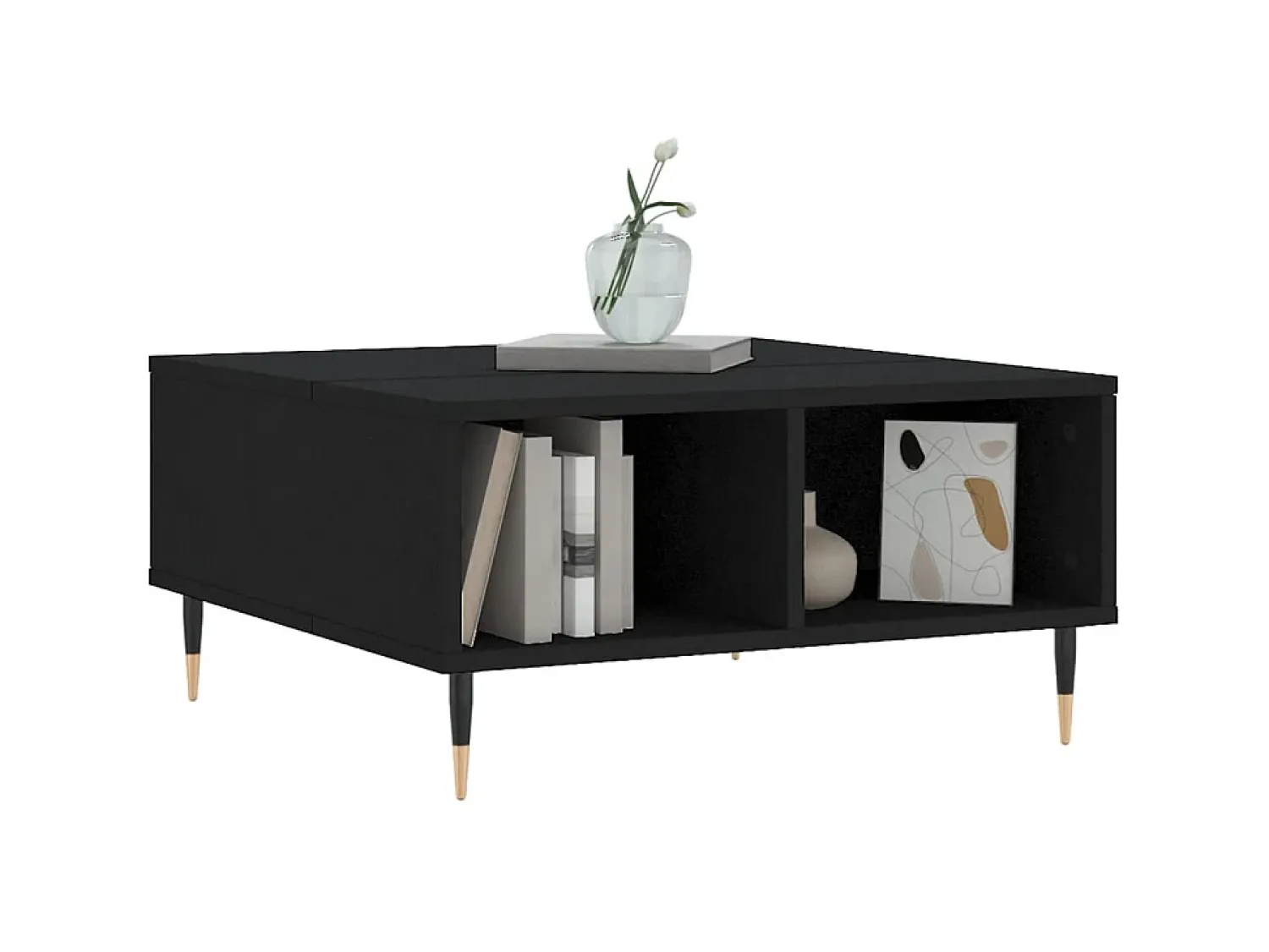 Mesa de centro 60x60x30 cm derivados de madeira PT726241^ Mesa De Centro