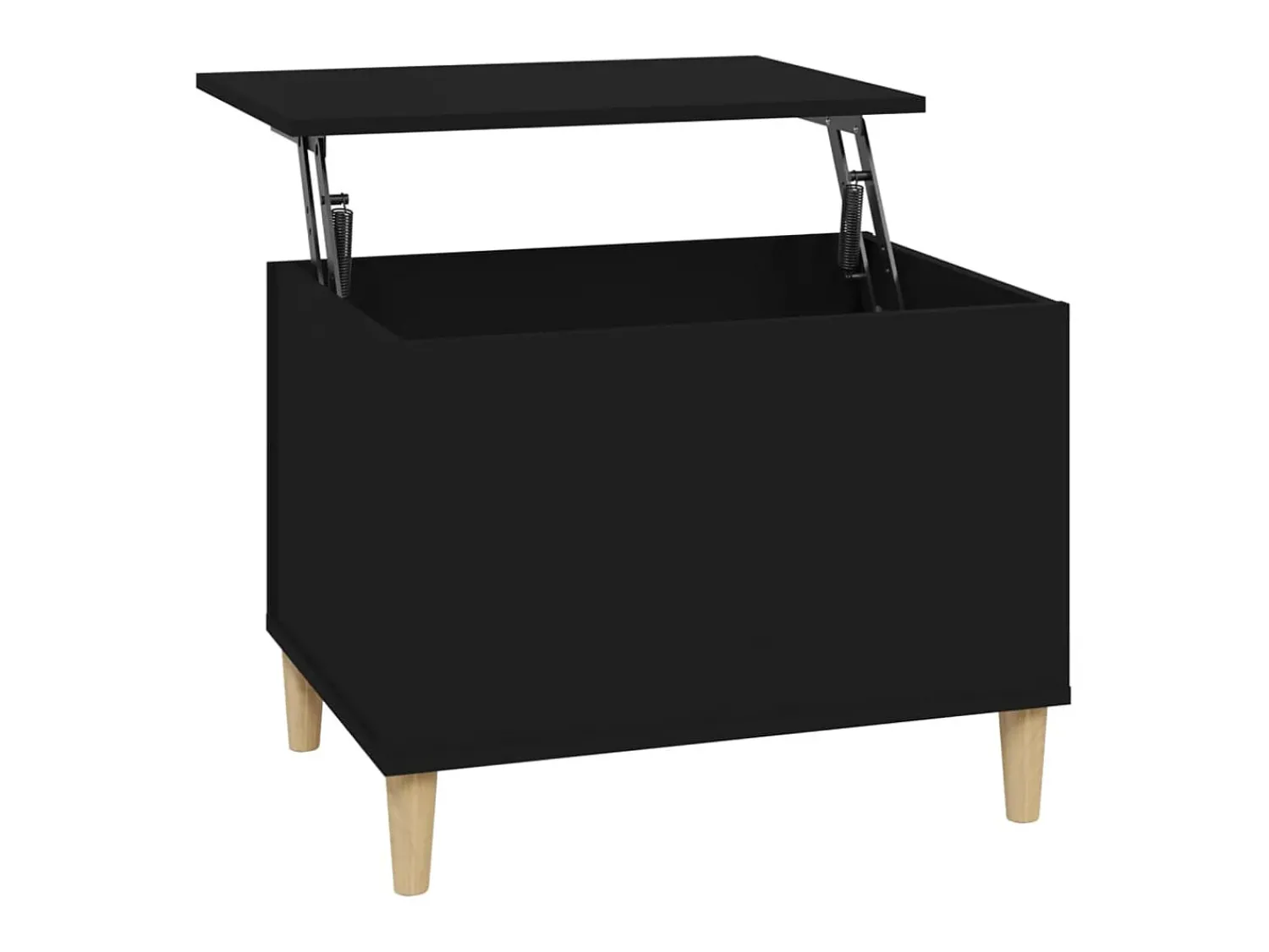 Mesa De Centro| Mesa de centro 60x44,5x45 cm derivados de madeira PT626078 Preto