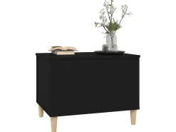 Mesa De Centro| Mesa de centro 60x44,5x45 cm derivados de madeira PT626078 Preto