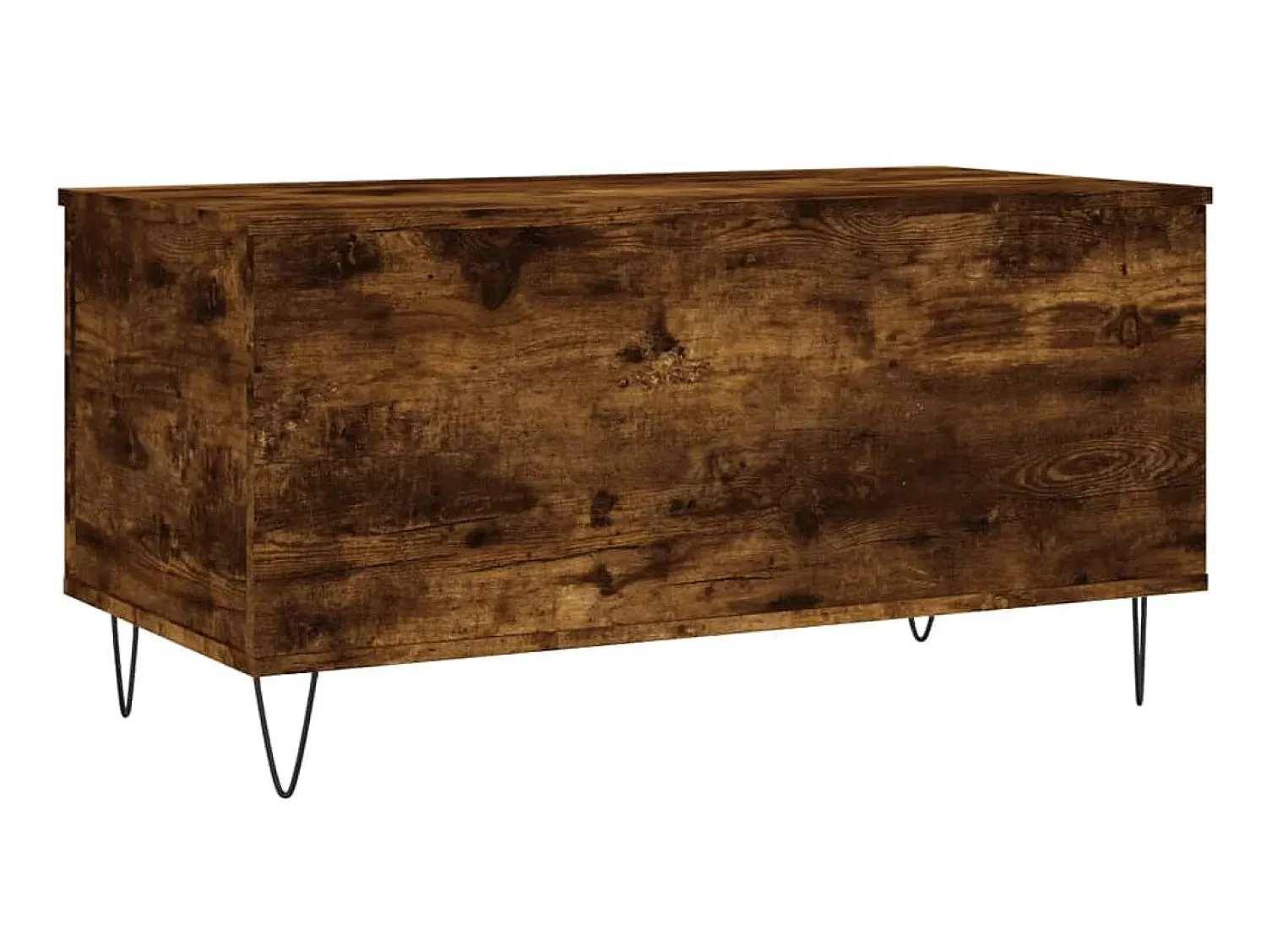 Mesa de centro 90x44,5x45 cm derivados madeira carvalho fumado PT786426 Castanho