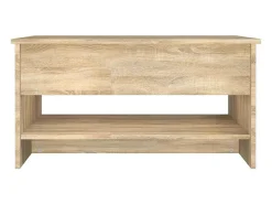 Mesa De Centro|vidaxl Mesa de centro 80x50x40 cm derivados madeira carvalho sonoma Natural claro