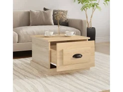 Outlet Mesa de centro 50x50x35 cm derivados de madeira carvalho sonoma PT844766 Castanho
