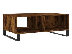 Best vidaxl Mesa de centro 90x60x35 cm derivados de madeira carvalho fumado Natural claro