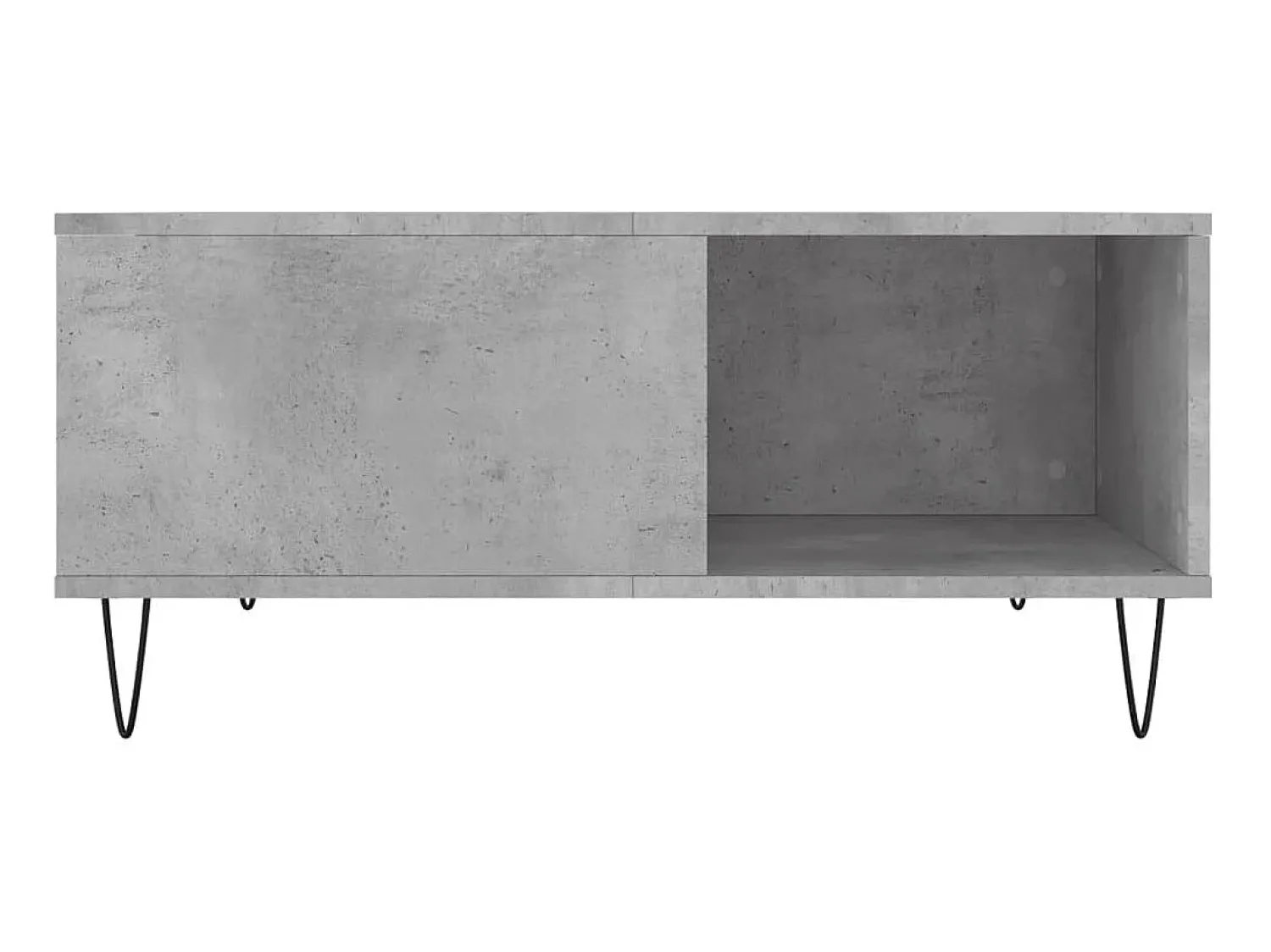 Mesa de centro 80x80x36,5 cm derivados madeira cimento PT409875^ Mesa De Centro