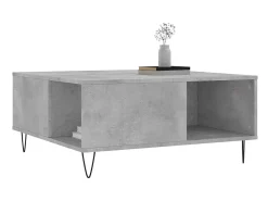 Mesa de centro 80x80x36,5 cm derivados madeira cimento PT409875^ Mesa De Centro