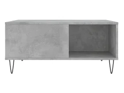 Mesa de centro 80x80x36,5 cm derivados madeira cimento PT409875^ Mesa De Centro