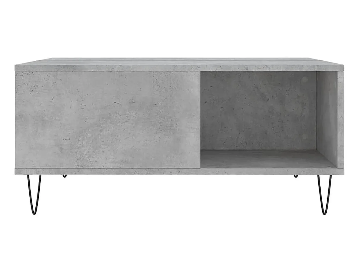 Mesa de centro 80x80x36,5 cm derivados madeira cimento PT409875^ Mesa De Centro
