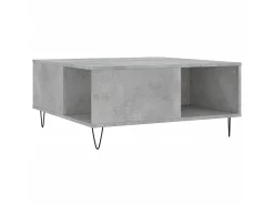 Mesa de centro 80x80x36,5 cm derivados madeira cimento PT409875^ Mesa De Centro