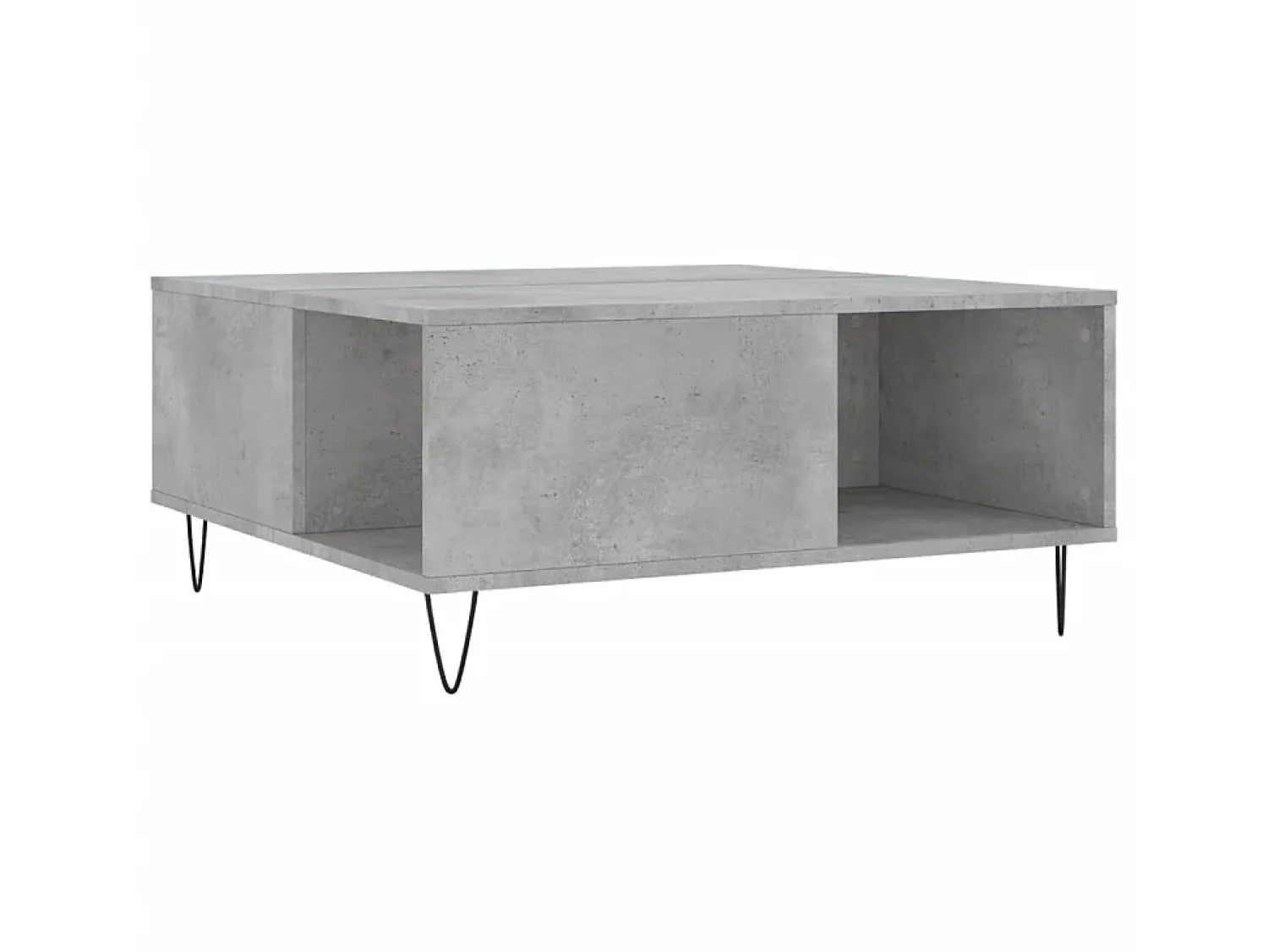 Mesa de centro 80x80x36,5 cm derivados madeira cimento PT409875^ Mesa De Centro