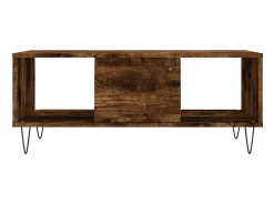 Mesa De Centro* Mesa de centro 90x50x36,5 cm derivados madeira carvalho fumado PT647820 Castanho