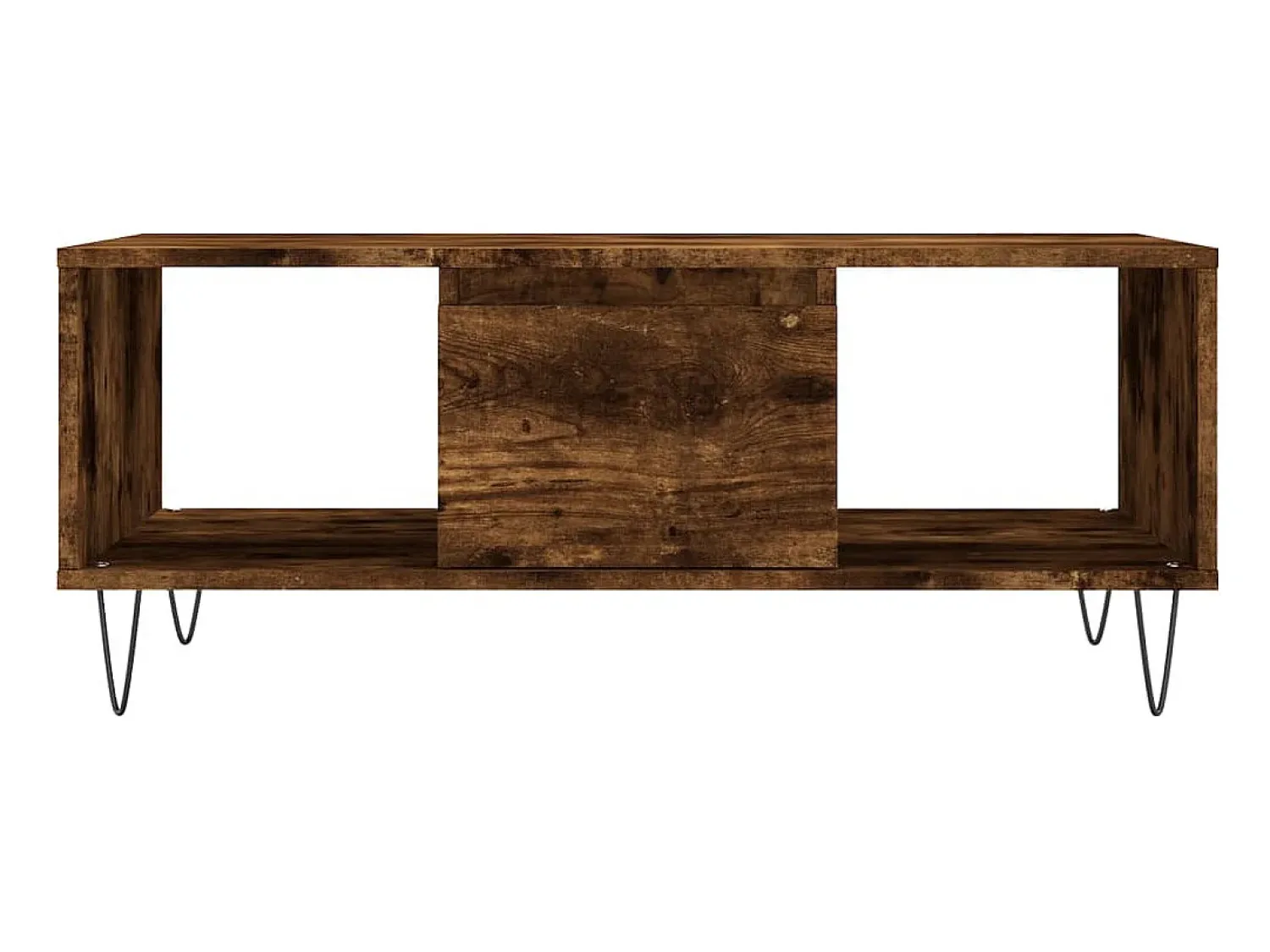 Mesa De Centro* Mesa de centro 90x50x36,5 cm derivados madeira carvalho fumado PT647820 Castanho