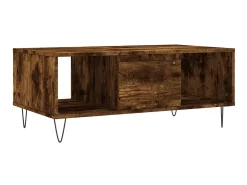 Mesa De Centro* Mesa de centro 90x50x36,5 cm derivados madeira carvalho fumado PT647820 Castanho