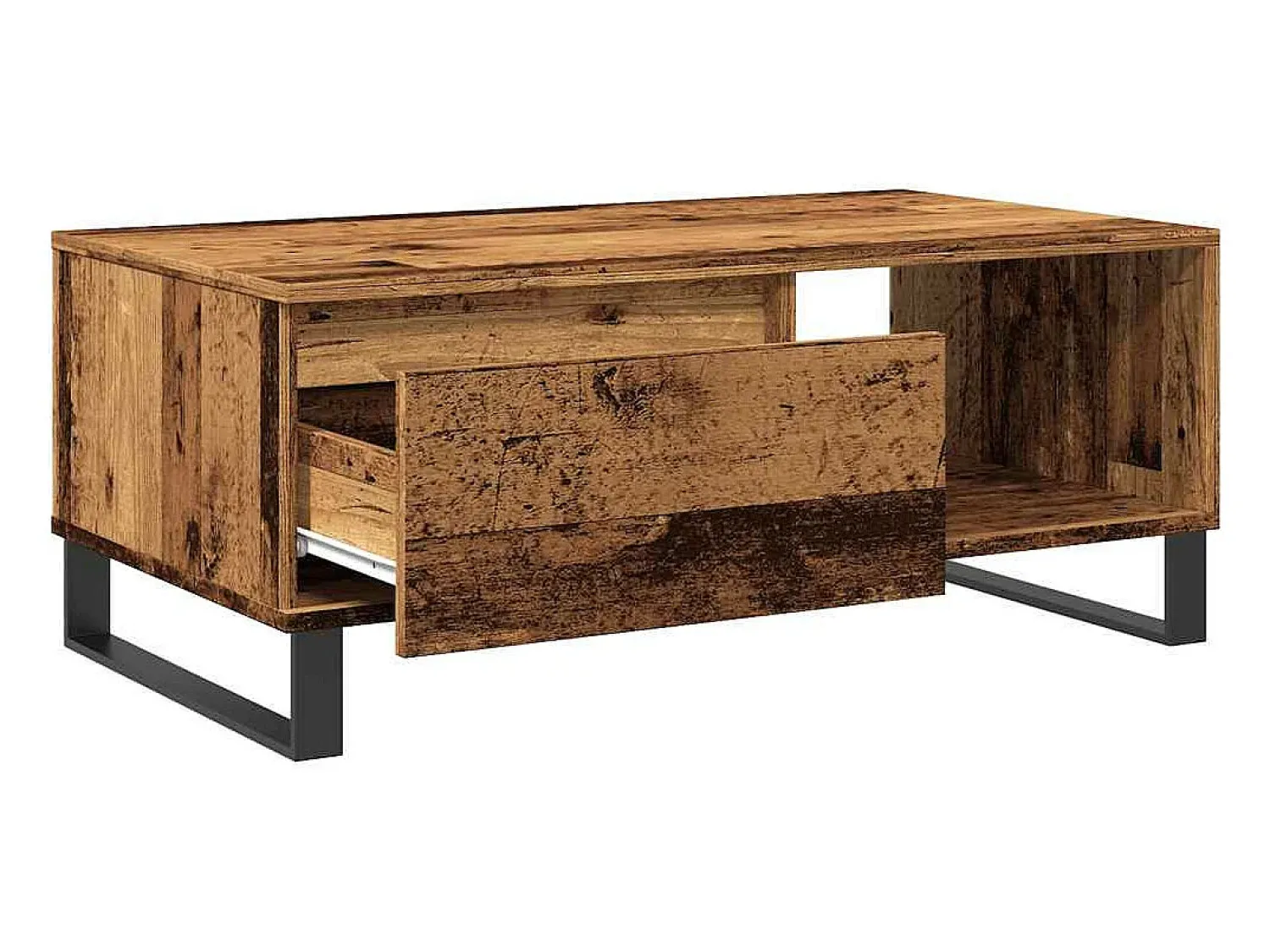 Mesa De Centro*vidaxl Mesa de centro 90x50x36,5 cm derivados de madeira madeira velha Natural claro