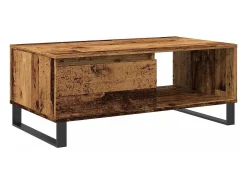 Mesa De Centro*vidaxl Mesa de centro 90x50x36,5 cm derivados de madeira madeira velha Natural claro