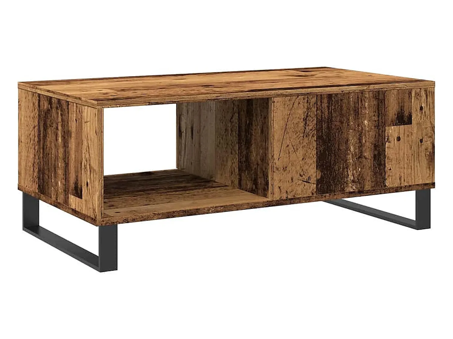 Mesa De Centro*vidaxl Mesa de centro 90x50x36,5 cm derivados de madeira madeira velha Natural claro