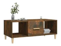 Mesa De Centro*vidaxl Mesa de centro 102x50x40 cm derivados madeira carvalho fumado Natural claro