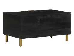 Mesa De Centro*vidaxl Mesa de centro 80x50x40 cm derivados de madeira Preto