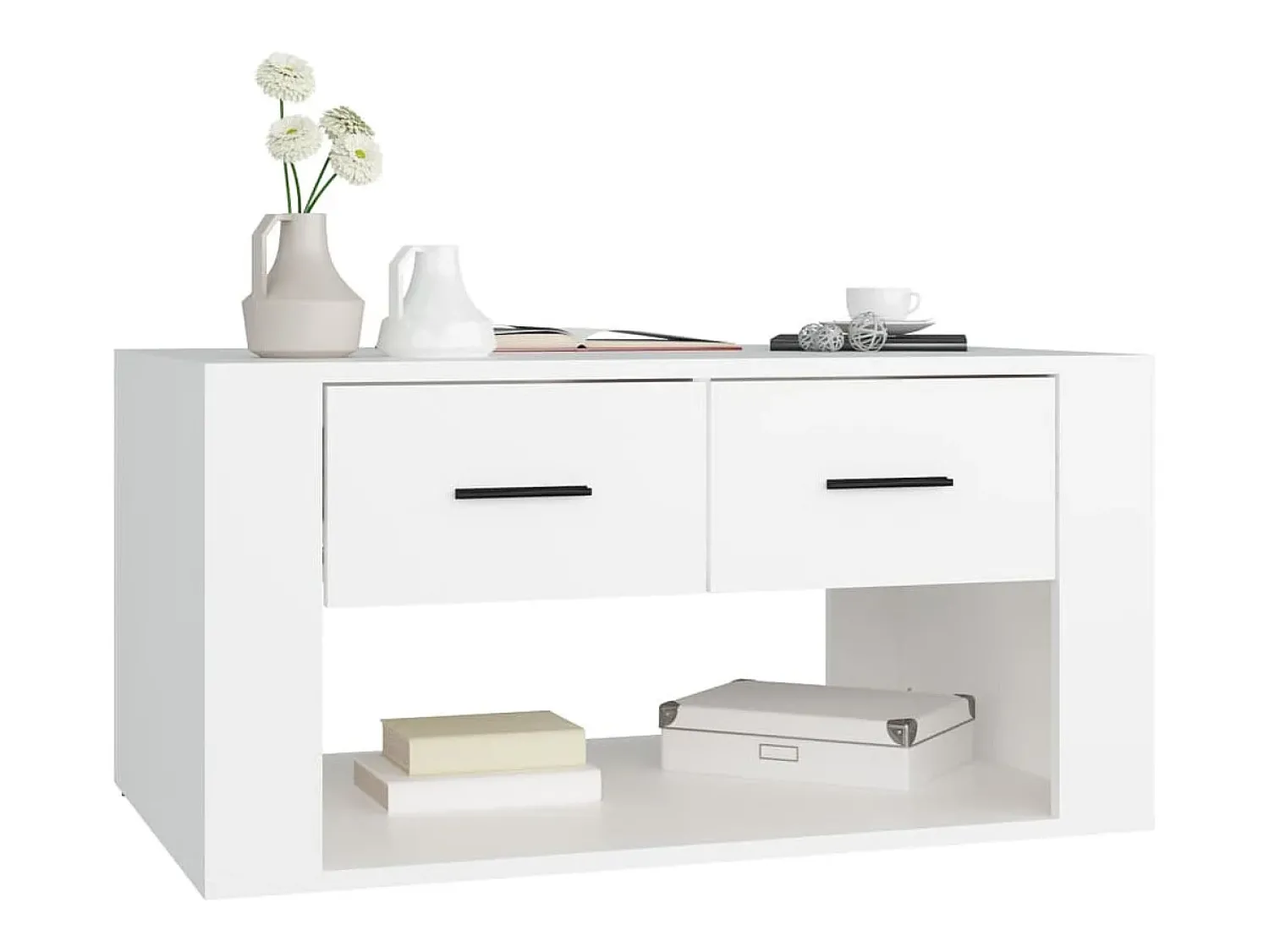 vidaxl Mesa de centro 80x50x40 cm derivados de madeira^ Mesa De Centro