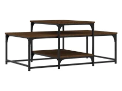 Mesa De Centro|vidaxl Mesa de centro 102x60x45 cm derivados madeira carvalho castanho Natural claro